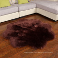 3*3ft Soft Thick Fluffy Rug Faux Sheepskin Area Rug Plum Blossom Fur Rug for Living Room Reading Room Home Decor